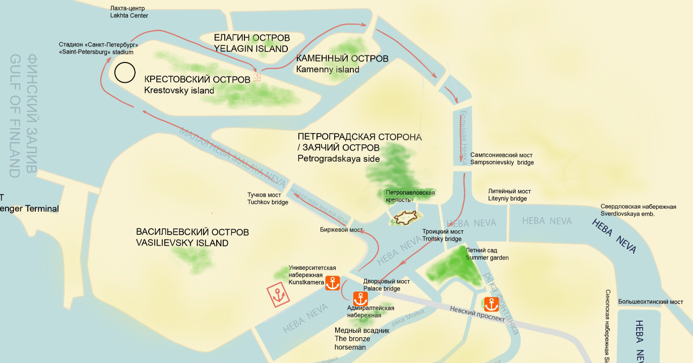 Теплоходная прогулка вдоль северных островов