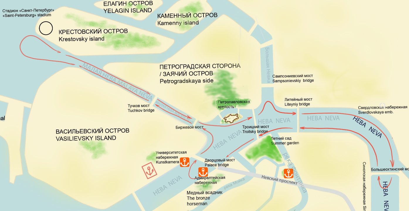 Ночная музыкальная прогулка на теплоходе "Джаз под разводными мостами"