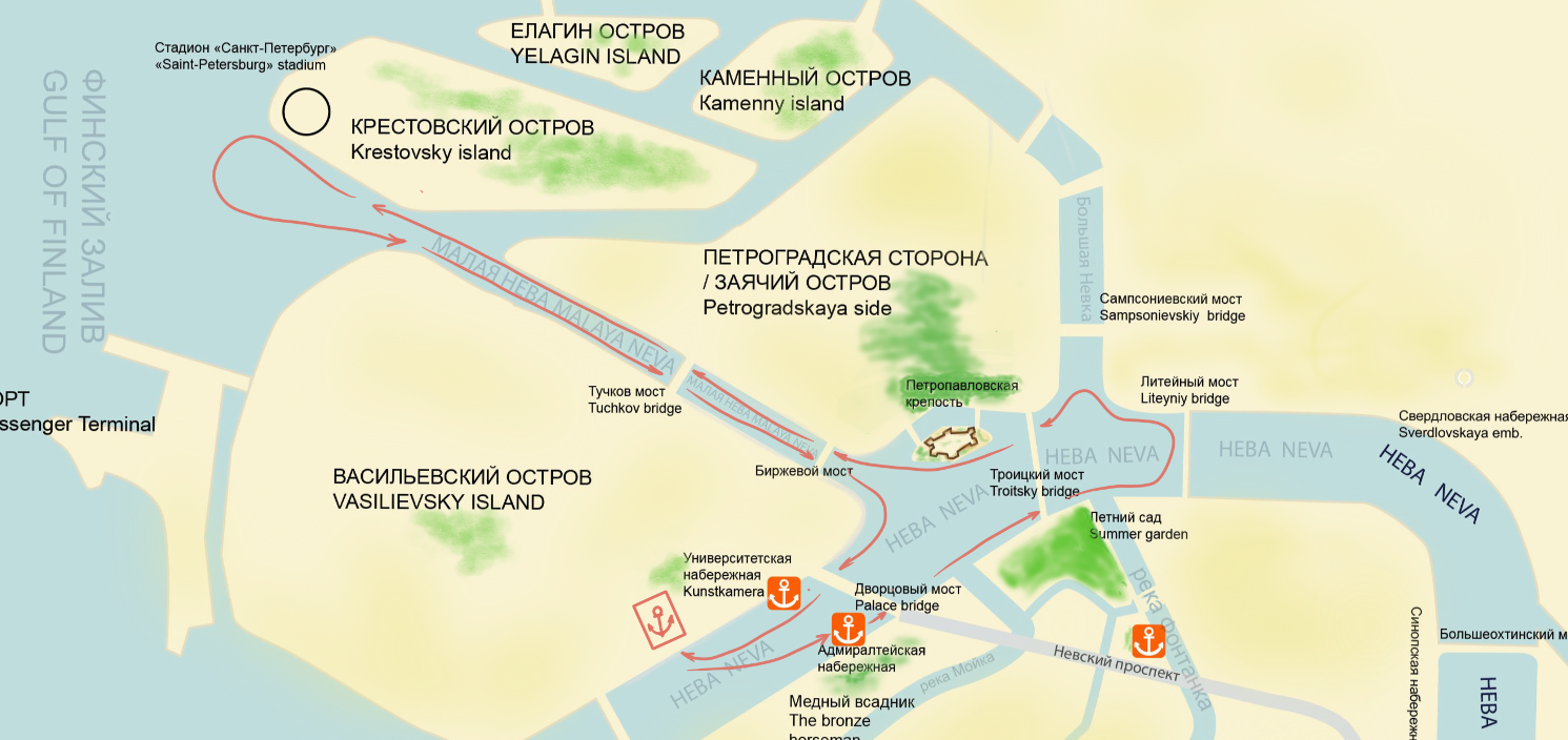 Парадный Петербург экскурсия на теплоходе
